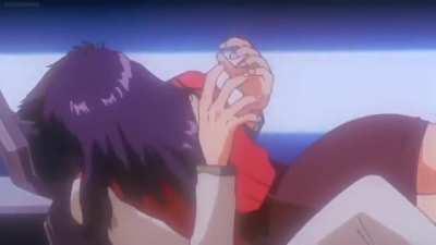 end of evangelion + goofy sound effects