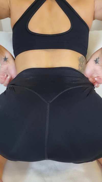 Pull them alllll the way down, using your teeth please