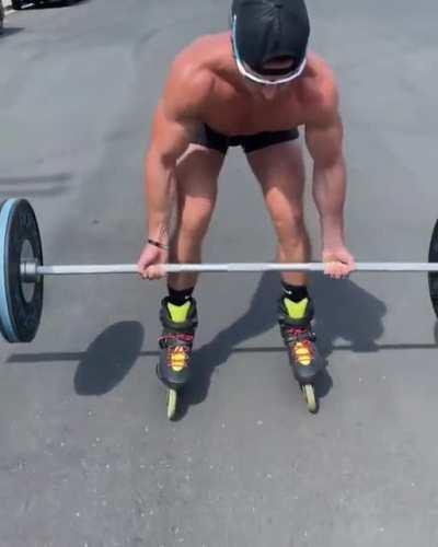 Short On Time - why not do weights and skate at the same time...