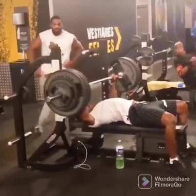 to lift the barbell up