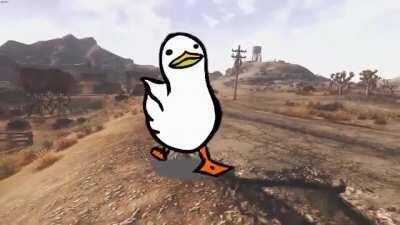 The Stranger waddled into town