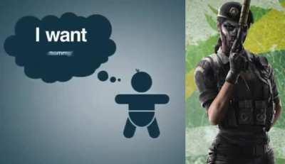 When caveria presses her knife (and chest) against me: