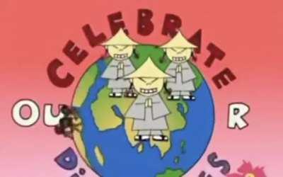 Unironically shown at my friends school as an anti racist song