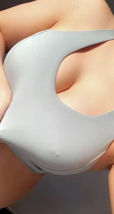 I love my huge tits