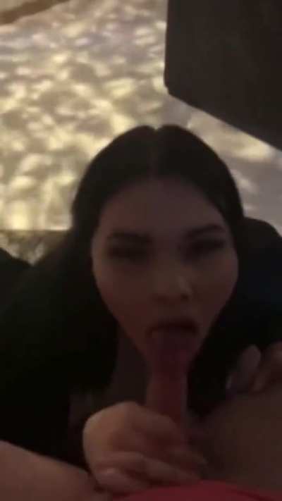 Goth mommy swallows cum 😋