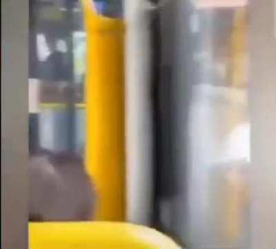 Instant karma for spitting on a guy