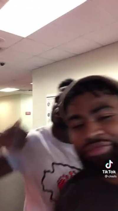 We should do a locker room series, like 96 questions did with the vikings