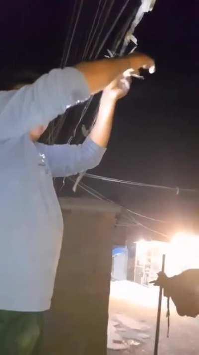 Electrician fails successfully...somehow