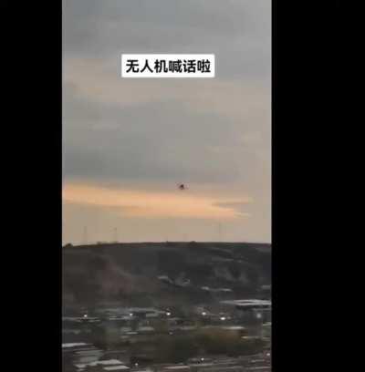 In China drones fly 24/7 warning to not go out side or attempt to open windows