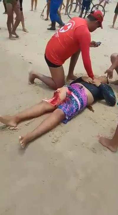 Man bit by shark in Brazil