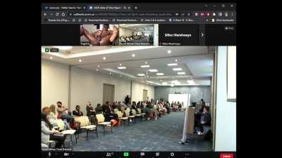 [Warning : Very Graphic Nudity] - Company zoom meeting raided