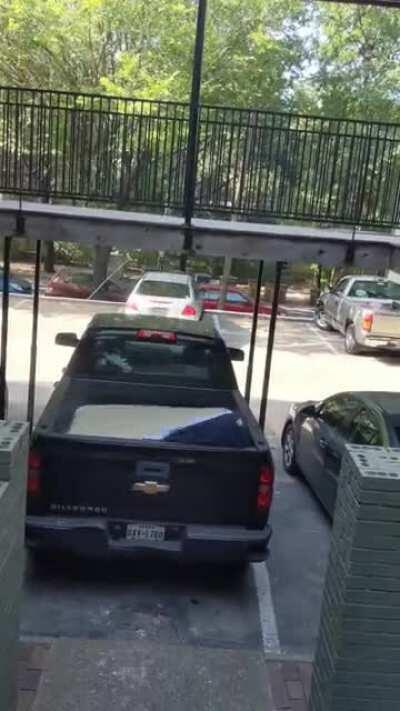 Let's just say my aim was perfect and that I'm using gravity to my full advantage