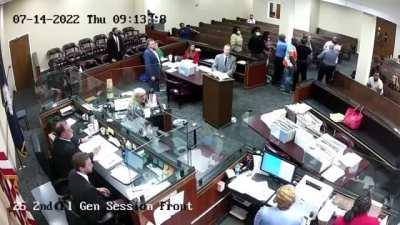 Man Attacks Son's Killer In Courtroom!