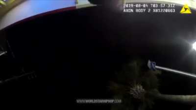 Blonde gets tased for trying to get into a club with fake ID.