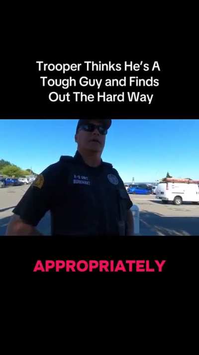A cop's intimidation tactics didn't work
