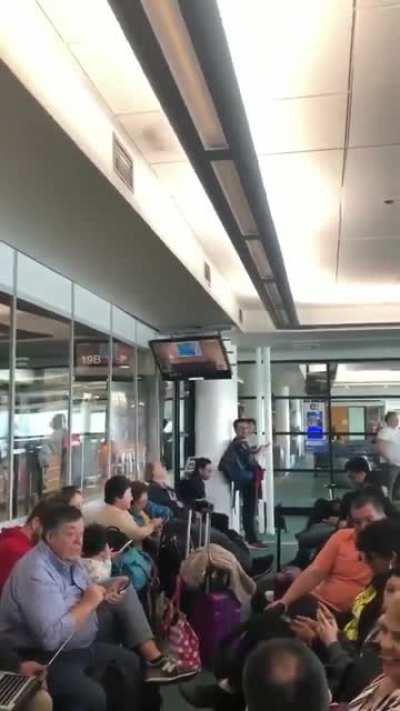 Chileans reacting to a 6.8 magnitude earthquake