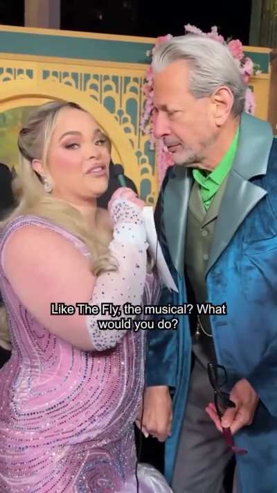 Trisha and Jeff Goldblum (Posted by Trisha and Access Hollywood)