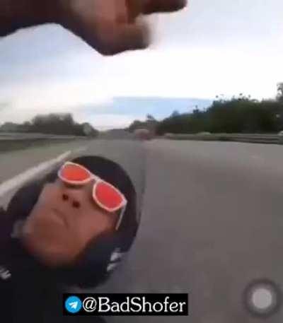 Lane splitter crashes