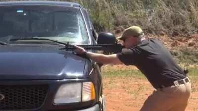 WCGW firing a gun on a car hood