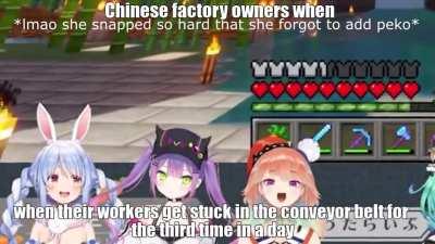 I enjoy abusing my worker's rights peko