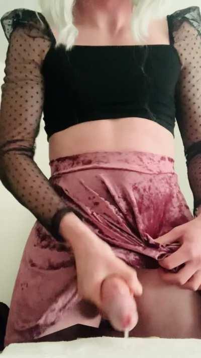 Would you drink my femboy cum? I hope you’ll play with it first 😋