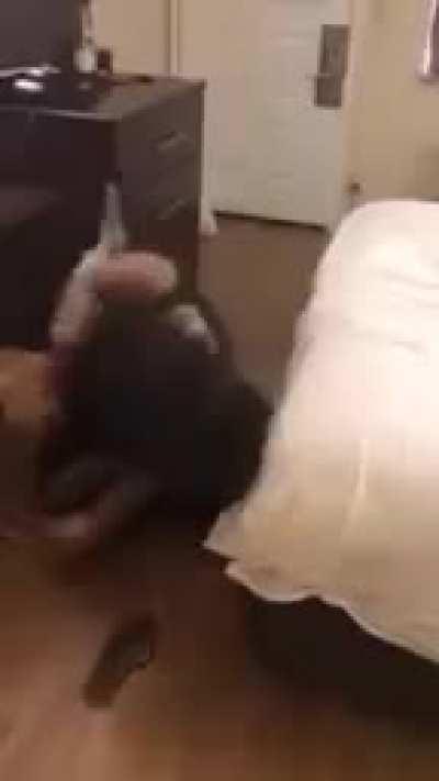 Dominant Ass Whomping Handed Out By Hard-Hitting Chick.