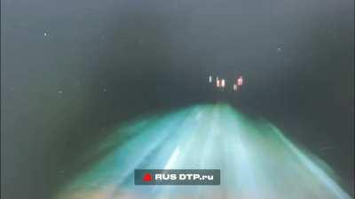 Udmurtia. Passenger and dongfeng car (truck?) driver injured.