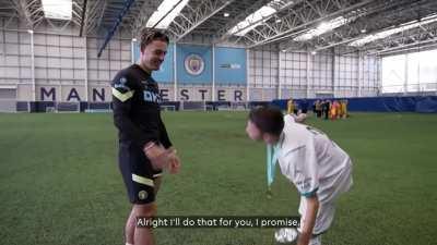 Grealish promises young fan a celebration for his next goal. Then delivers at the World Cup. Unreal stuff.