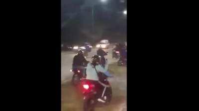 Seguidores del Noba se juntaron a hacer una campaña para concientizar del uso del casco