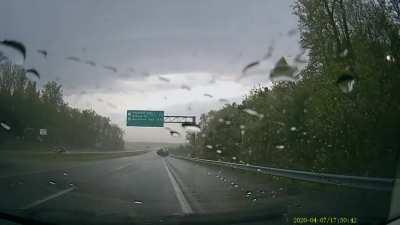 Slow down when it's raining. Hydroplaning is no joke.
