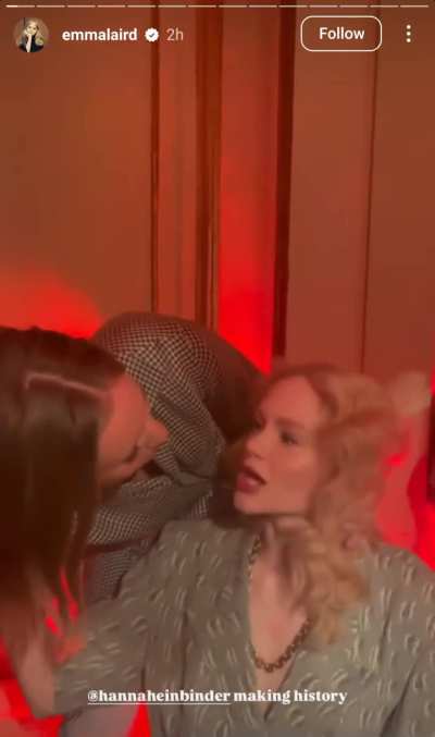 Last week - with Emma Laird at 'The Brutalist' premiere