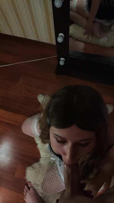 Fuck my mouth, it misses your cock