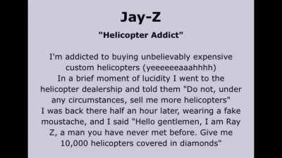 I found an ai voice generator that finally let's us hear Jay Z rap about buying helicopters