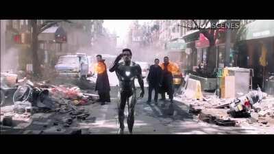 [OC] If Tony had a Zack Snyder style black suit...