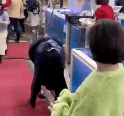 Cute fish on the floor