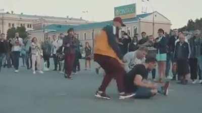 To jump over the car