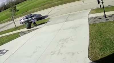 to take a trash can home...