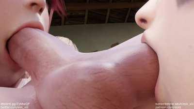 Nyotengu, Honoka & Futa Marie Rose (Esk-0) [Dead or Alive]