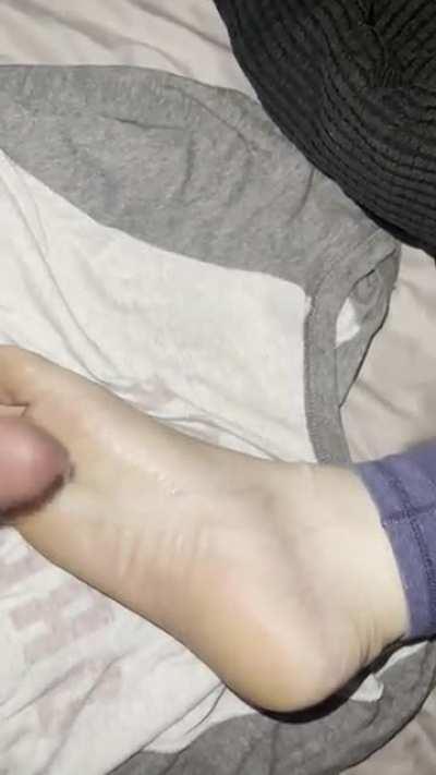 Fucking my wife’s sleepy foot