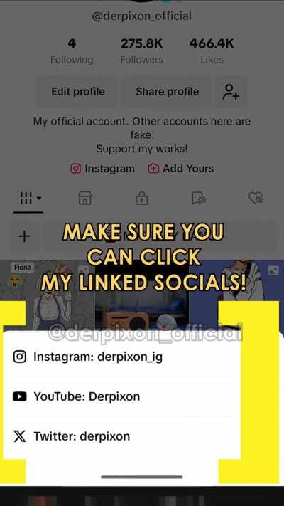 How to spot fake Derpixon's account with Derpixon 