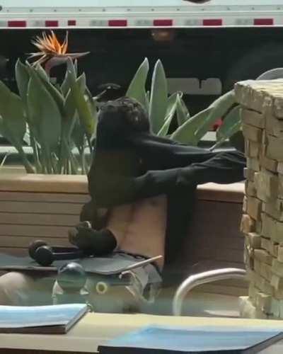 Smoking weed in public