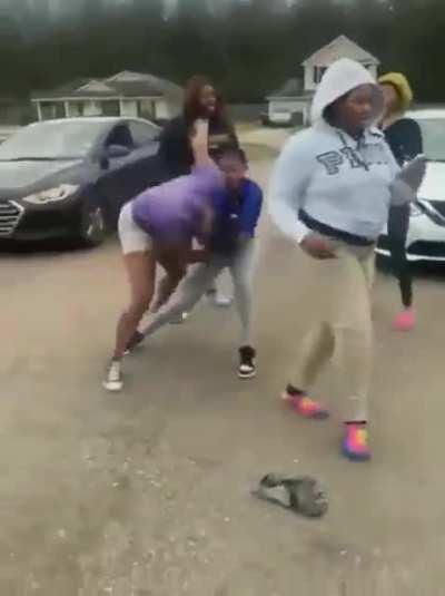 My man knocked her out of the frame…