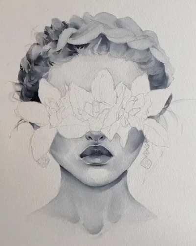 Pink Orchid Blindfolded 🎨