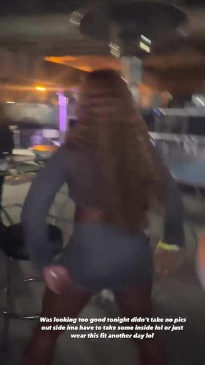 Was looking too good tonight didn't take no pics outside ima have to take some inside lol or just wear this fit another day lol