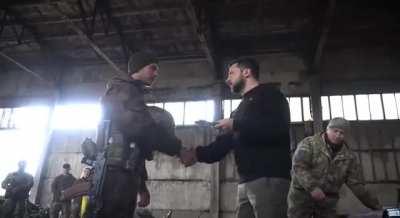 Zelenskyy visited the Bakhmut direction. The President presented the servicemen with state awards