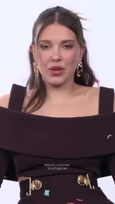 Millie Bobby wearing Brown