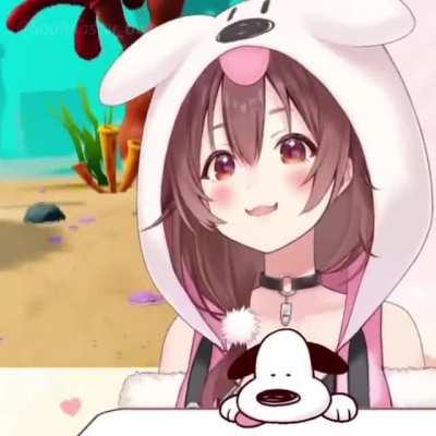 Korone vibing with SpongeBob