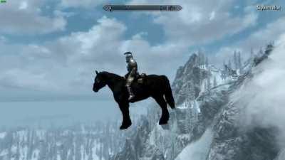 [Skyrim] First time playing Skyrim. Did not know that was a dragon...