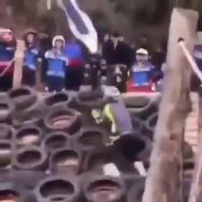 BMX stunt bike gone wrong....