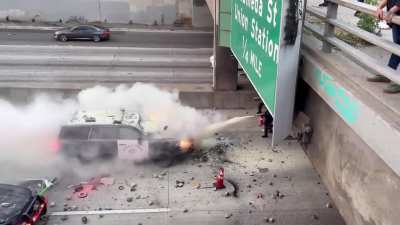 Protesters attack horse back units, throw molotovs and hurl large rocks